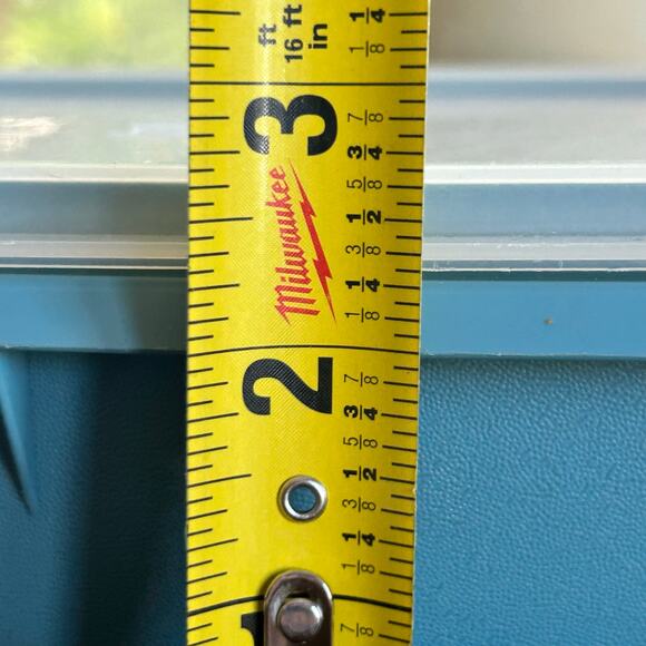 Vintage Tupperware Lot – Blue Divided Container & Beige Round Container - Picture 15 of 15